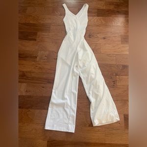 White, bridal romper
